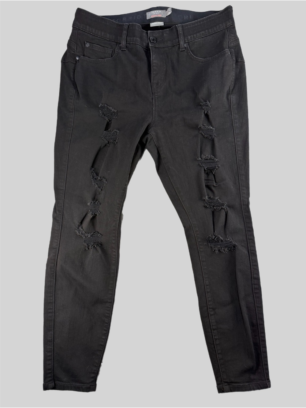 torrid Black Distressed Skinny Jeans - Women